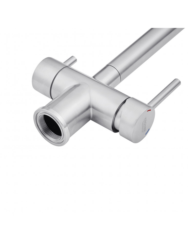 Змішувач для кухні з підключенням до фільтра Kroner KRP Edelstahl Klassisch - ESG03815BLK | купити | SilverGoose.com.ua.com.ua