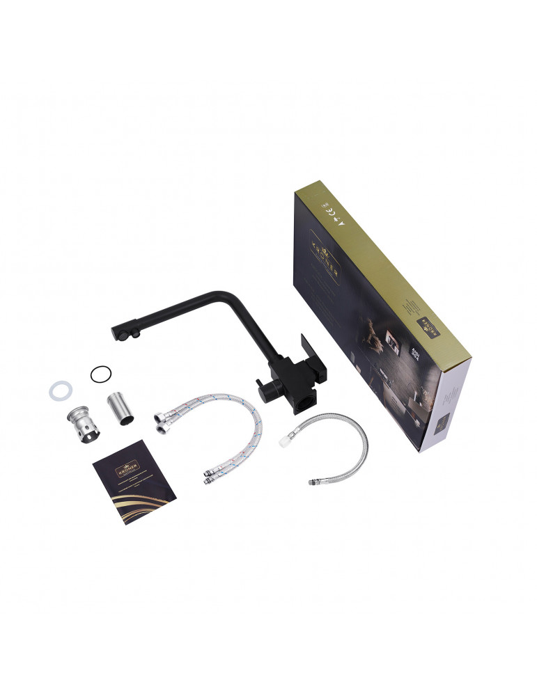 Змішувач для кухні з підключенням до фільтра Kroner KRP Edelstahl Kubus - SCH03810 | купити | SilverGoose.com.ua.com.ua