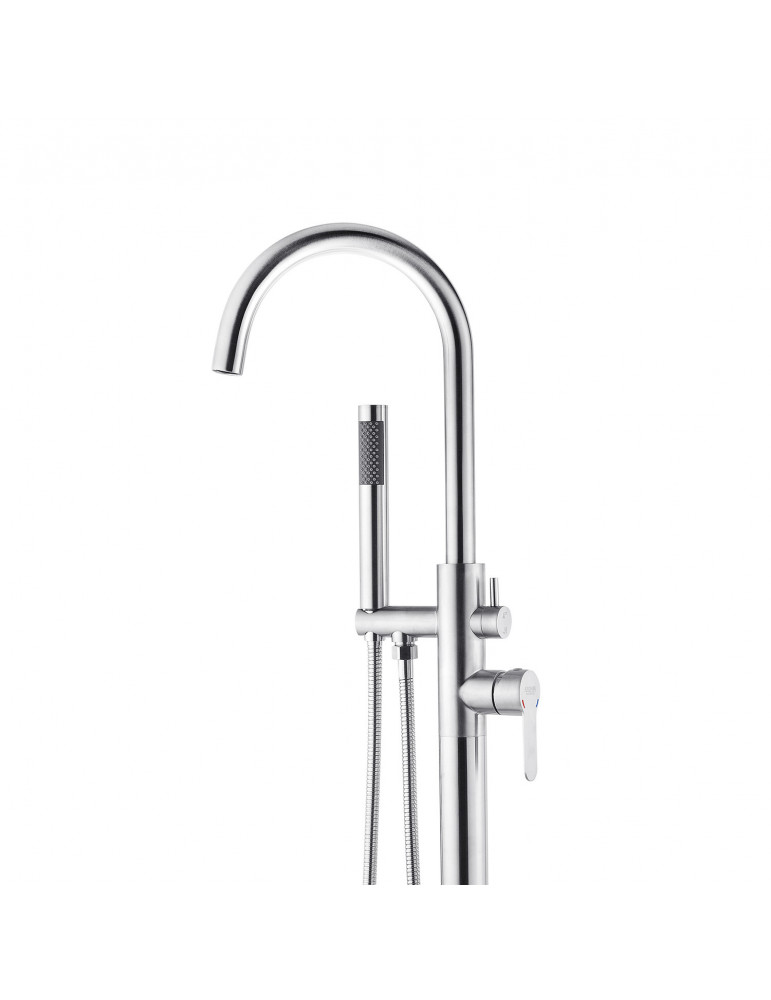 Змішувач для ванни підлоговий Kroner KRP Edelstahl Klassisch - ESG077 | купити | SilverGoose.com.ua.com.ua