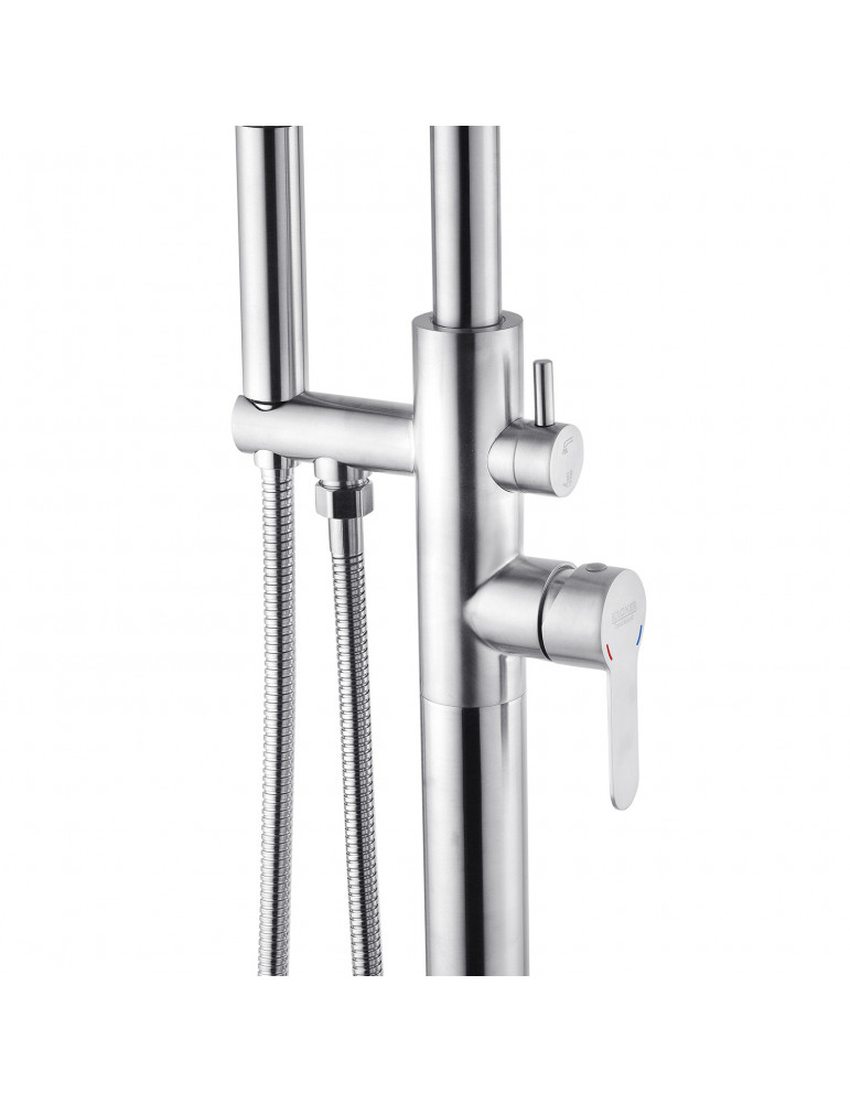 Змішувач для ванни підлоговий Kroner KRP Edelstahl Klassisch - ESG077 | купити | SilverGoose.com.ua.com.ua