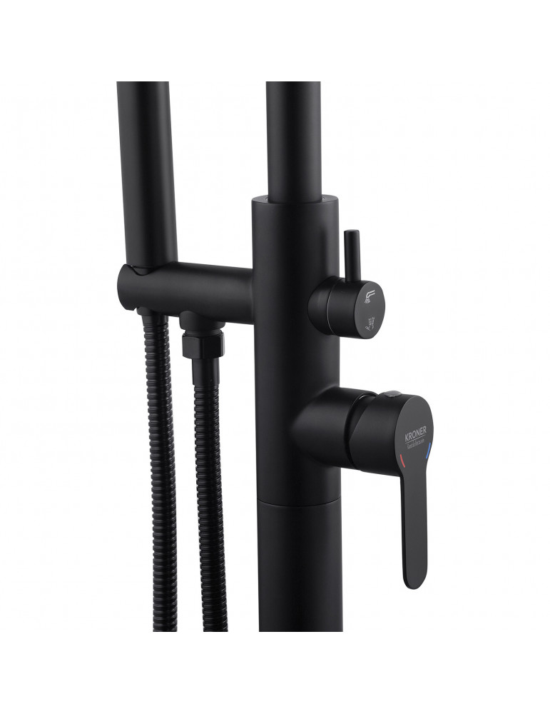 Змішувач для ванни підлоговий Kroner KRP Edelstahl Klassisch - SCH077 | купити | SilverGoose.com.ua.com.ua